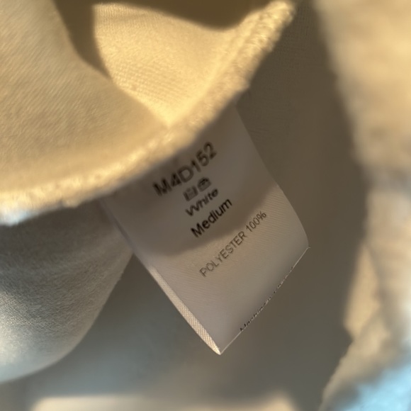 White Soft Button Down Shacket Medium - Picture 8 of 8